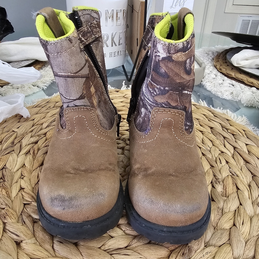 Magellan Outdoors Brown and Green Toddler Boots